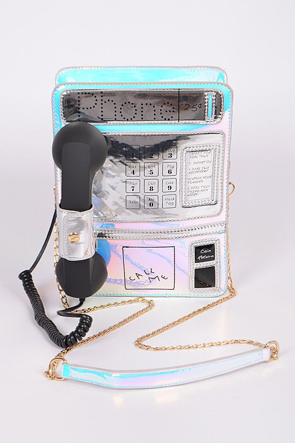 Pay Phone Purse Black
