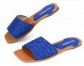 Square Toe Slides Blue