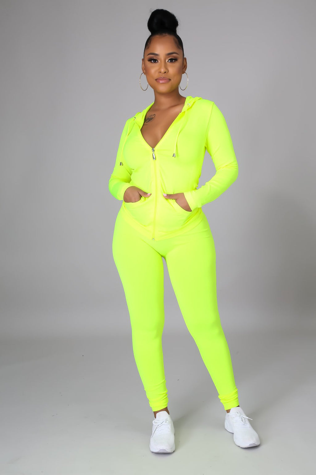 Ola Seamless 2 Piece Set Neon Yellow