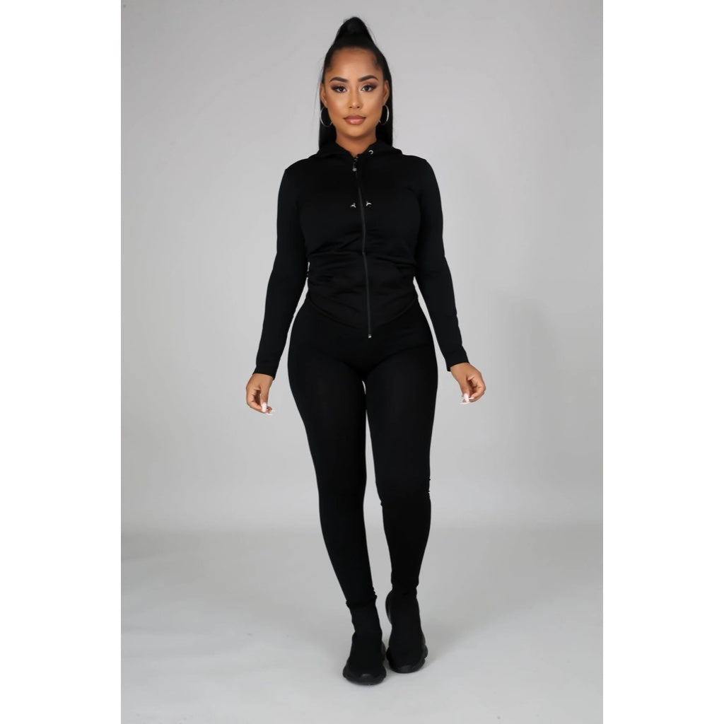 Ola Seamless 2 Piece Set Black