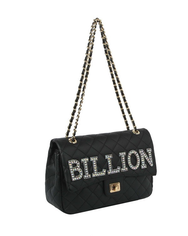 Quilted Billion Purse Black