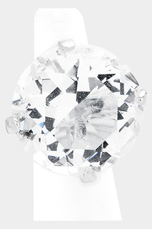 ROCK STRETCH RING Silver
