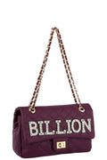 Quilted Billion Purse Purple