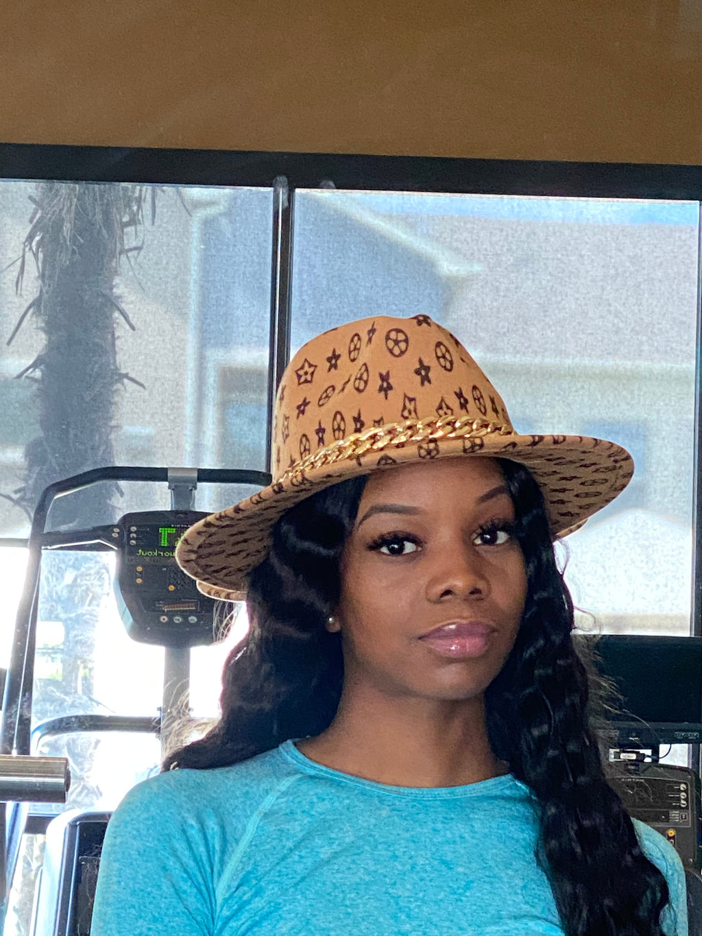 Luxury Chain Fedora Camel SM
