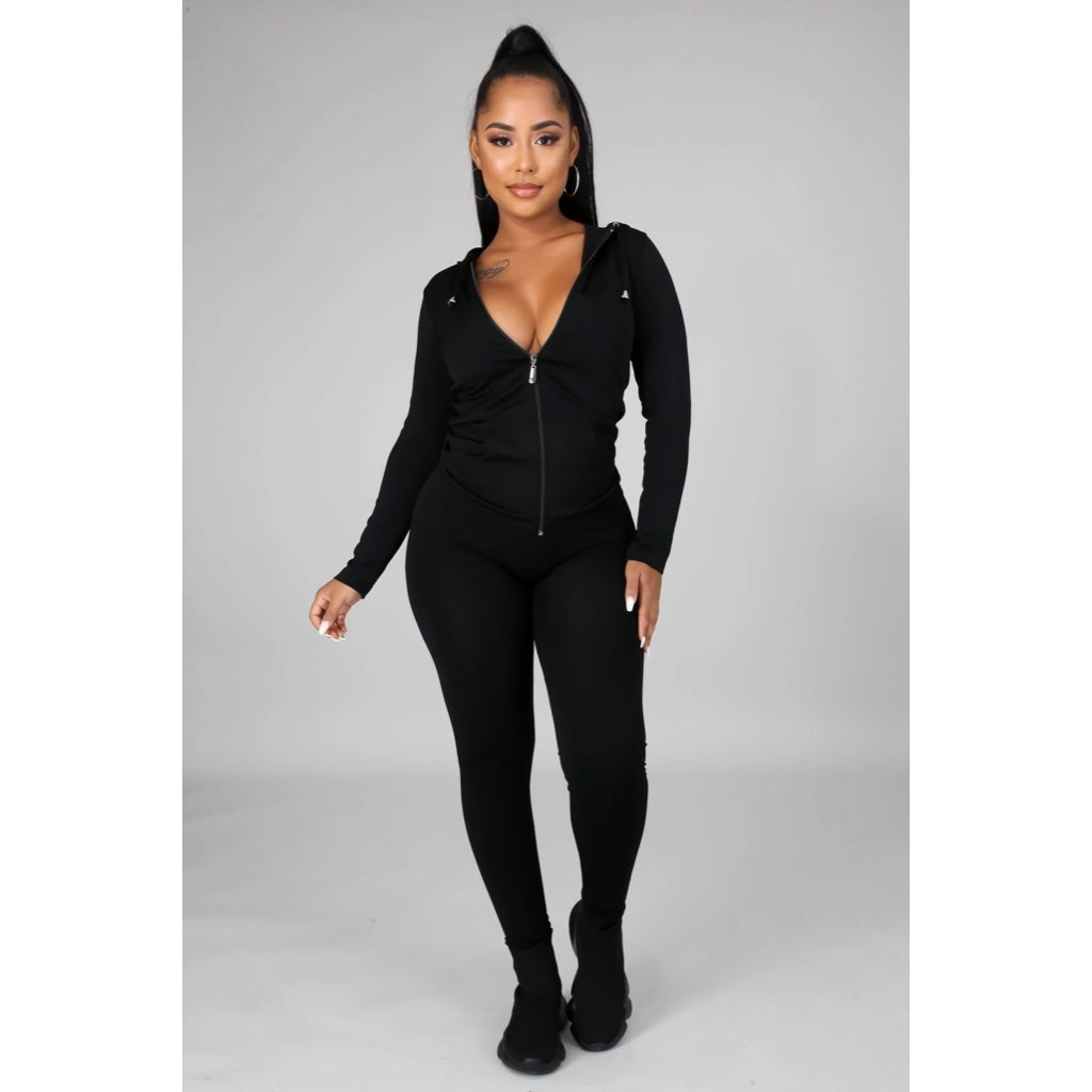 Ola Seamless 2 Piece Set Black