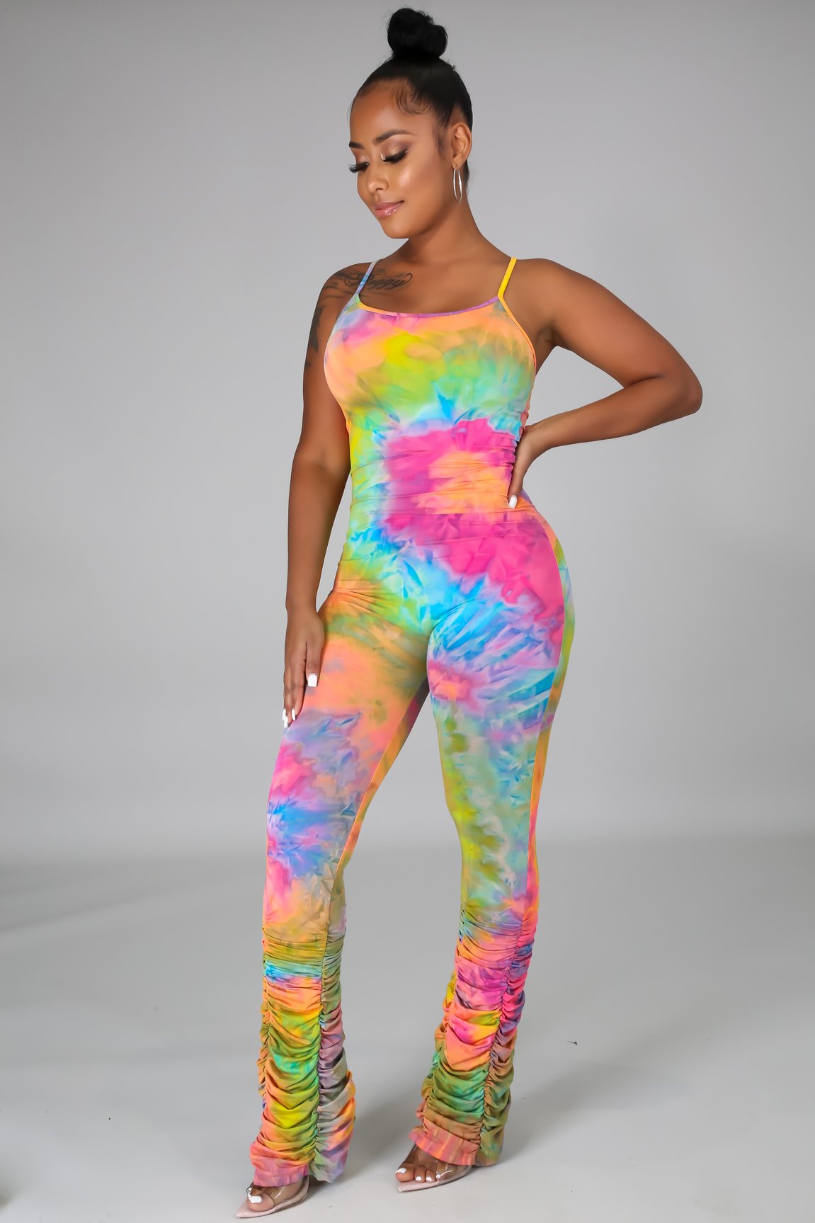 Flex Jumpsuit Rainbow Tye Dye