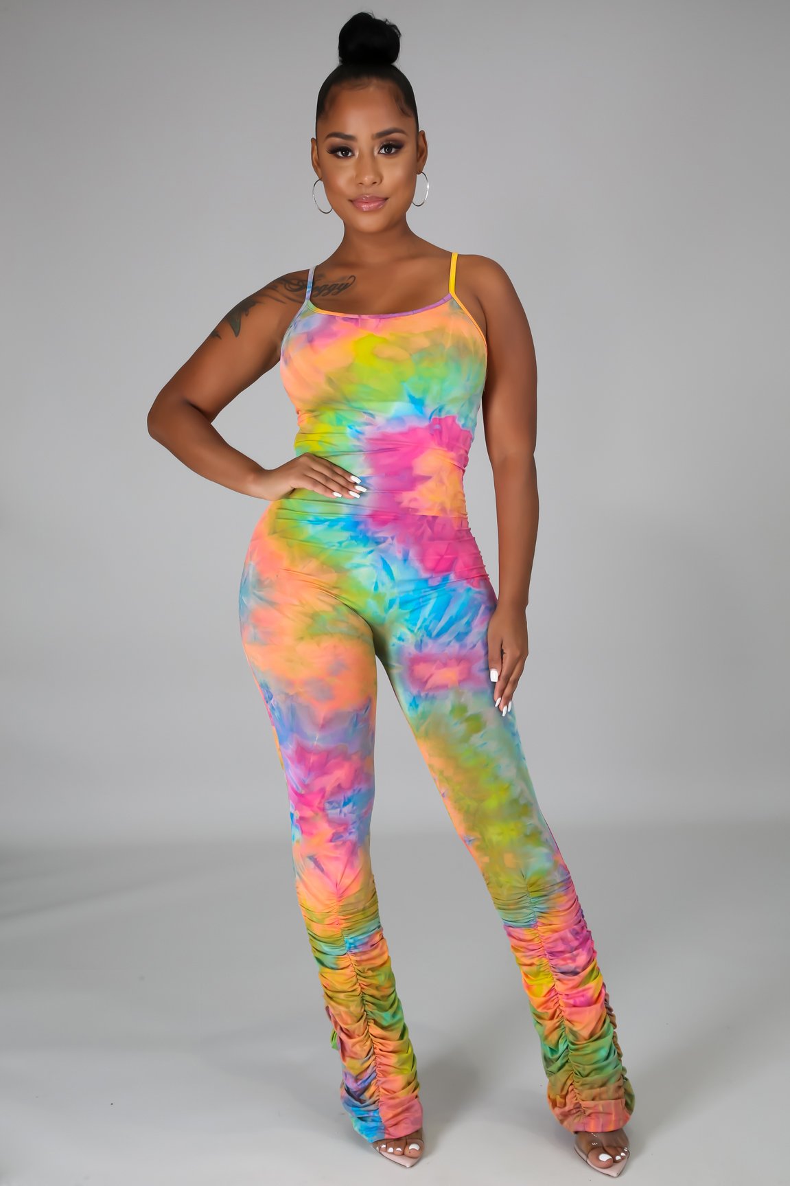 Flex Jumpsuit Rainbow Tye Dye
