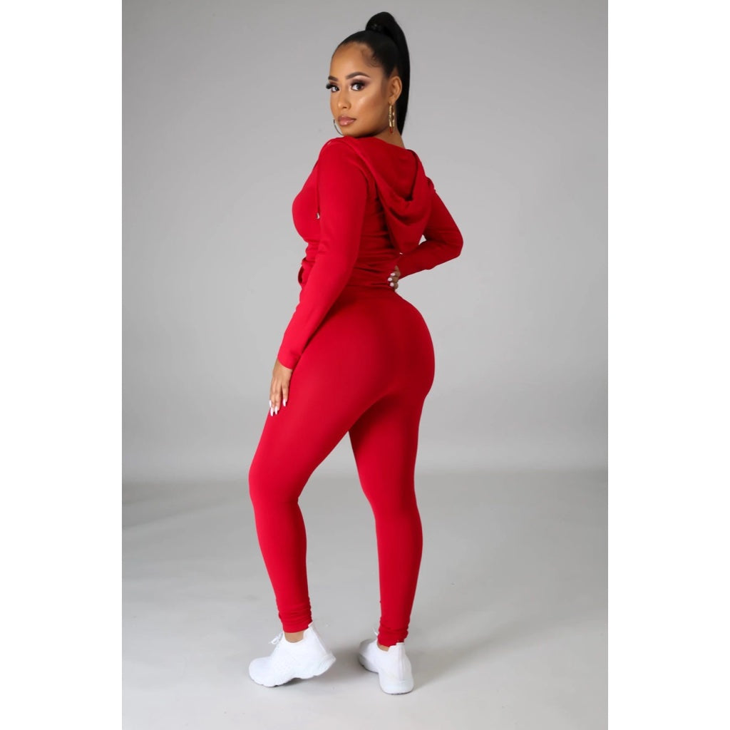 Ola Seamless 2 Piece Set Plus Size Red