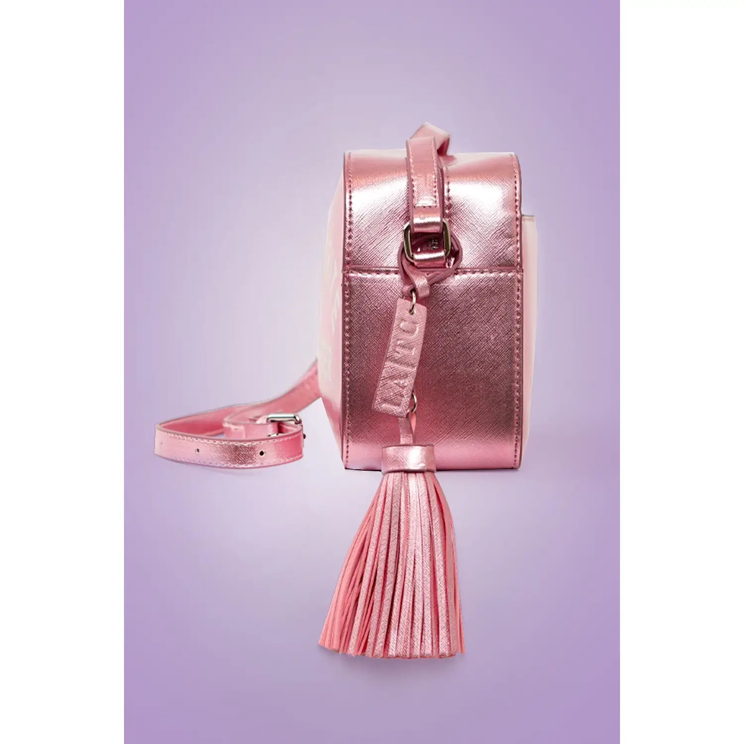 Dress Like Coco Cross Body Pink Metallic