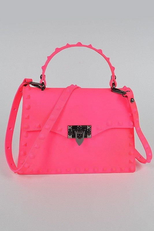 KELLY JELLY PURSE NEON PINK