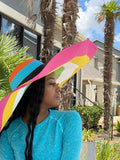 Big Oversized Floppy Sun Hat Multi