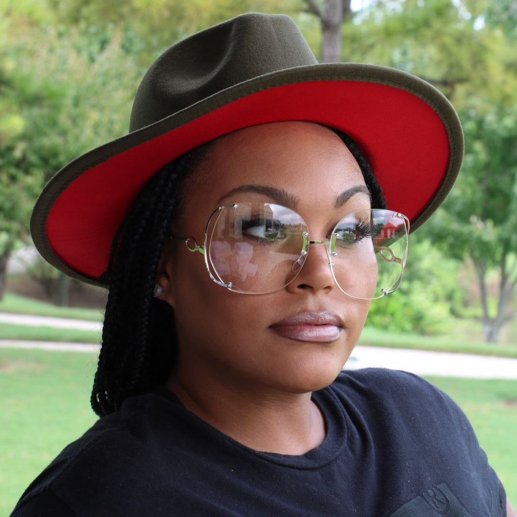 Olive Red Fedora