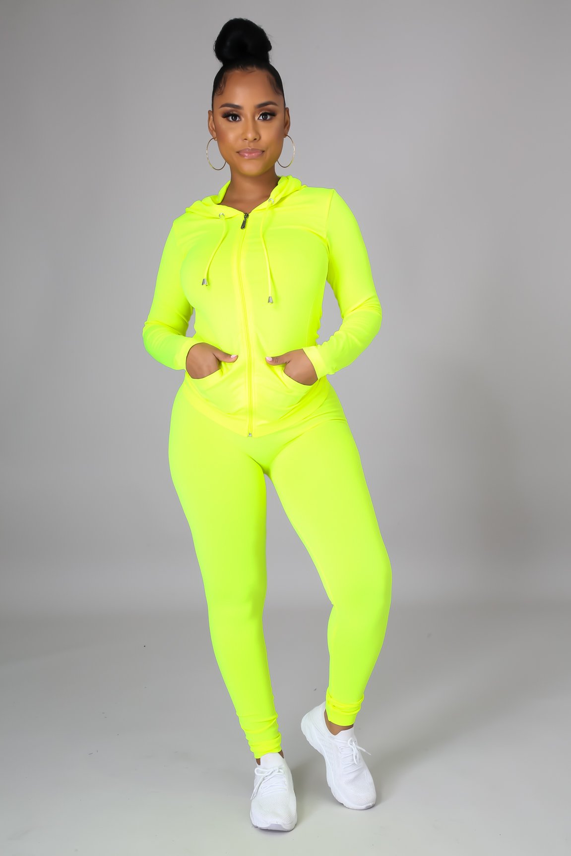 Ola Seamless 2 Piece Set Neon Yellow