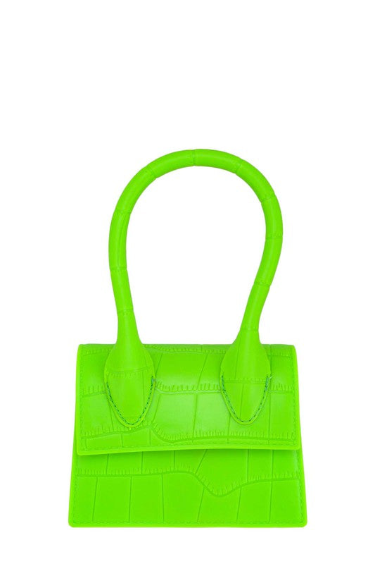 Brenda Jelly Top Handle Neon Green