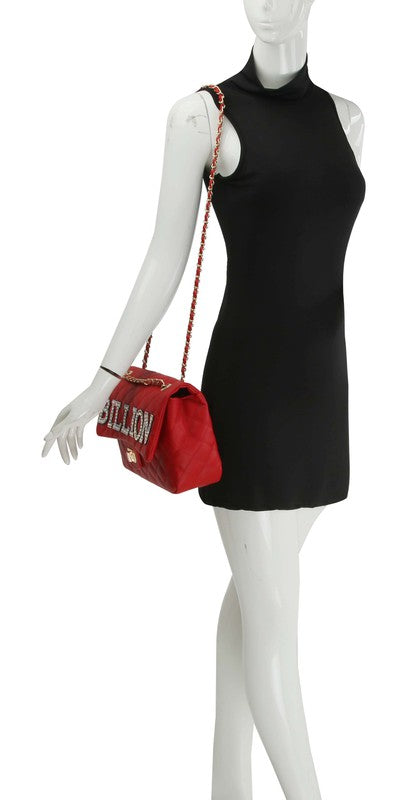 Quilted Billion Purse Black