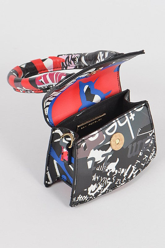 Single Handle Mini Graffiti Bag
