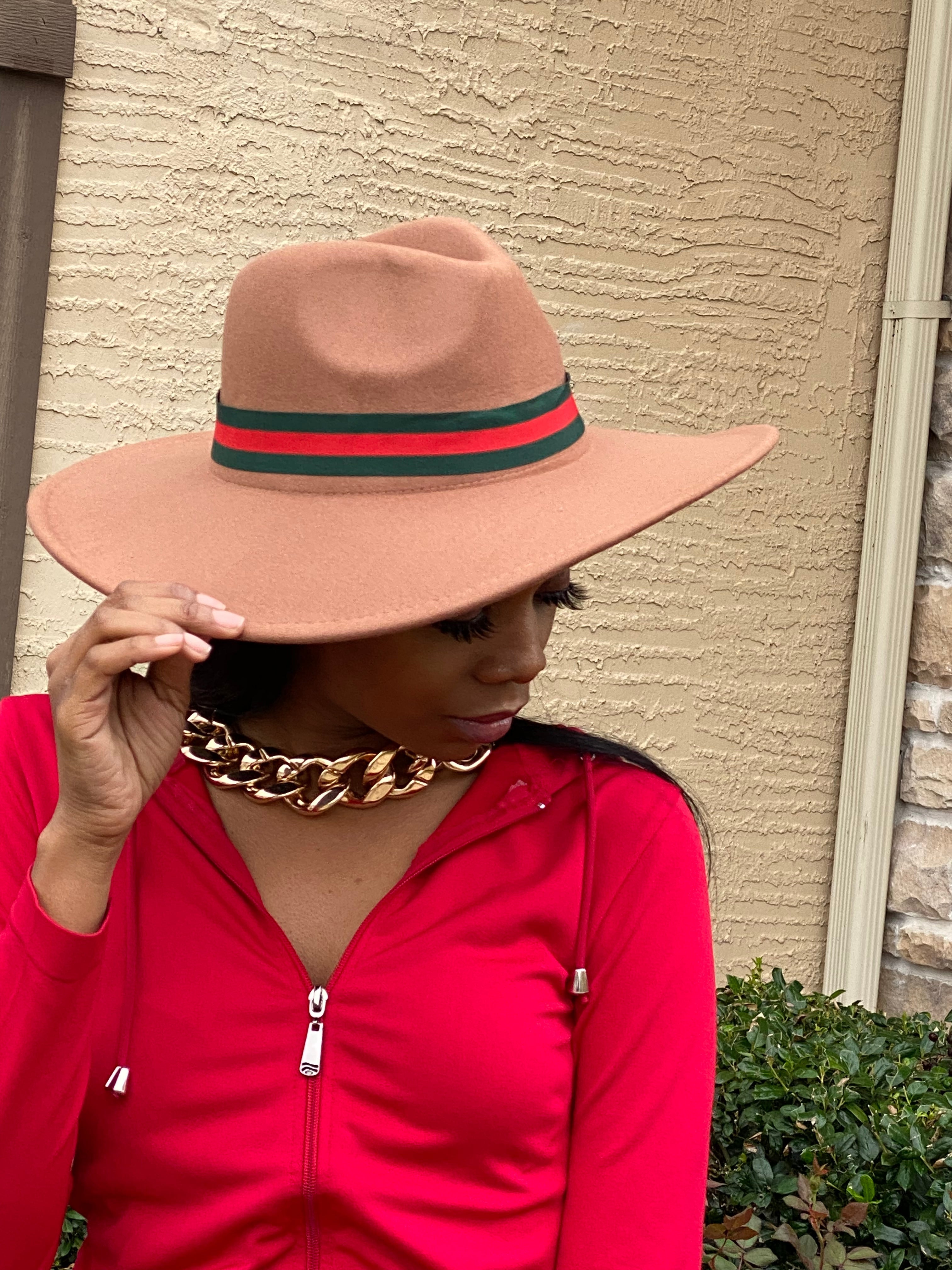 Luxe Fedora Tan W