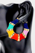 Small Bamboo Earrings Multi