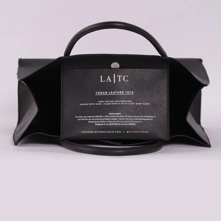 Modern Vegan Tote Black