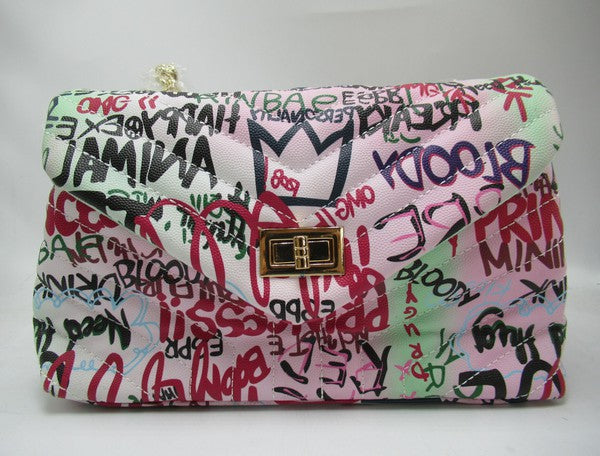 FAB GRAFFITI BAG PINK