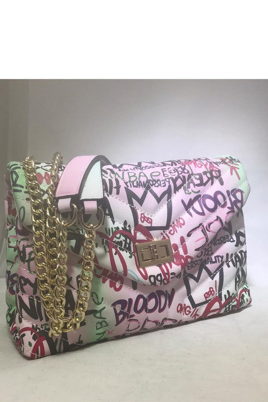 FAB GRAFFITI BAG PINK