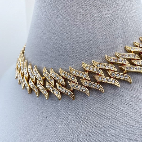 Diva Swag Necklace Gold