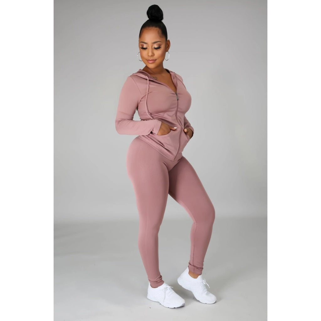 Ola Seamless 2 Piece Set Mauve