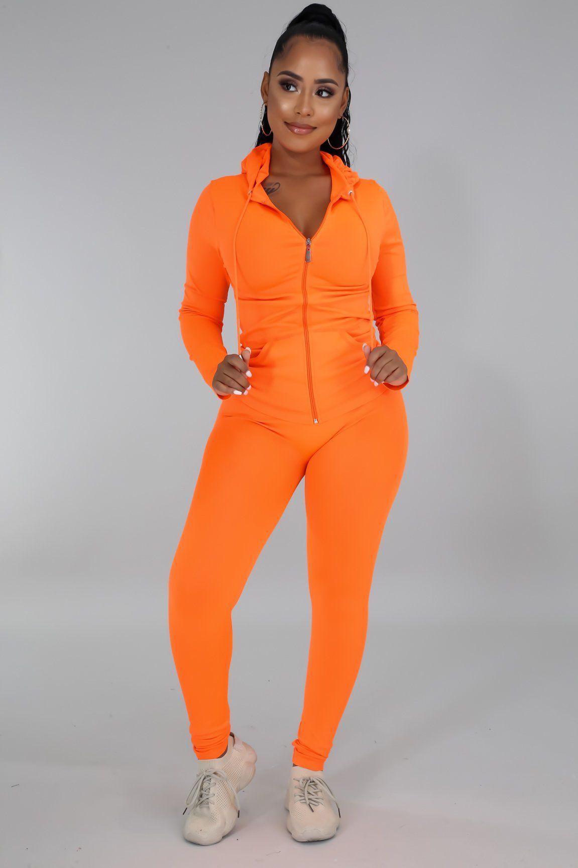 Ola Seamless 2 Piece Set Neon Orange