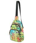 Graffiti Sling Crossbody Backpack 1