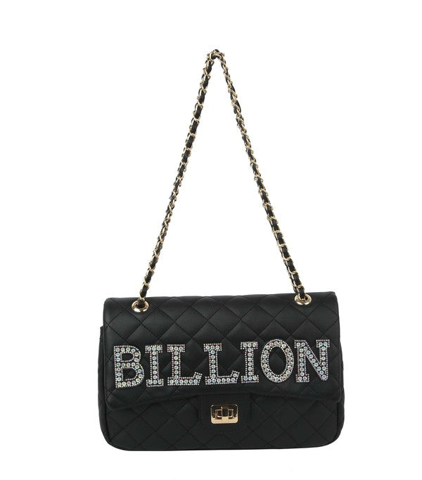 Quilted Billion Purse Black