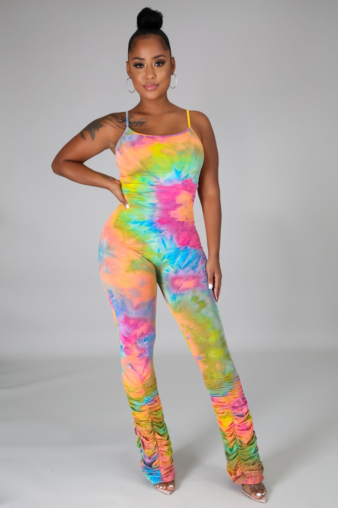 Flex Jumpsuit Rainbow Tye Dye