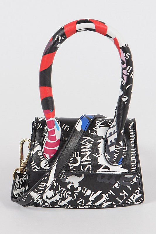 Single Handle Mini Graffiti Bag