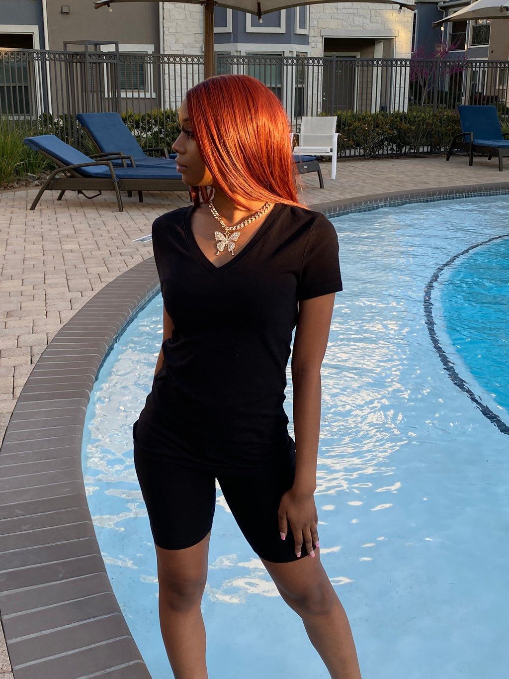Lit Summer Biker Set Black