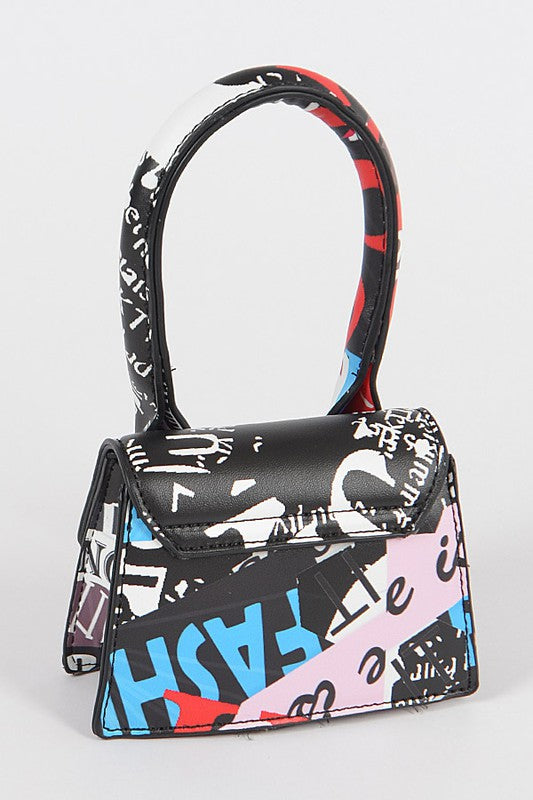 Single Handle Mini Graffiti Bag