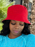 Bling Bucket Hat Red