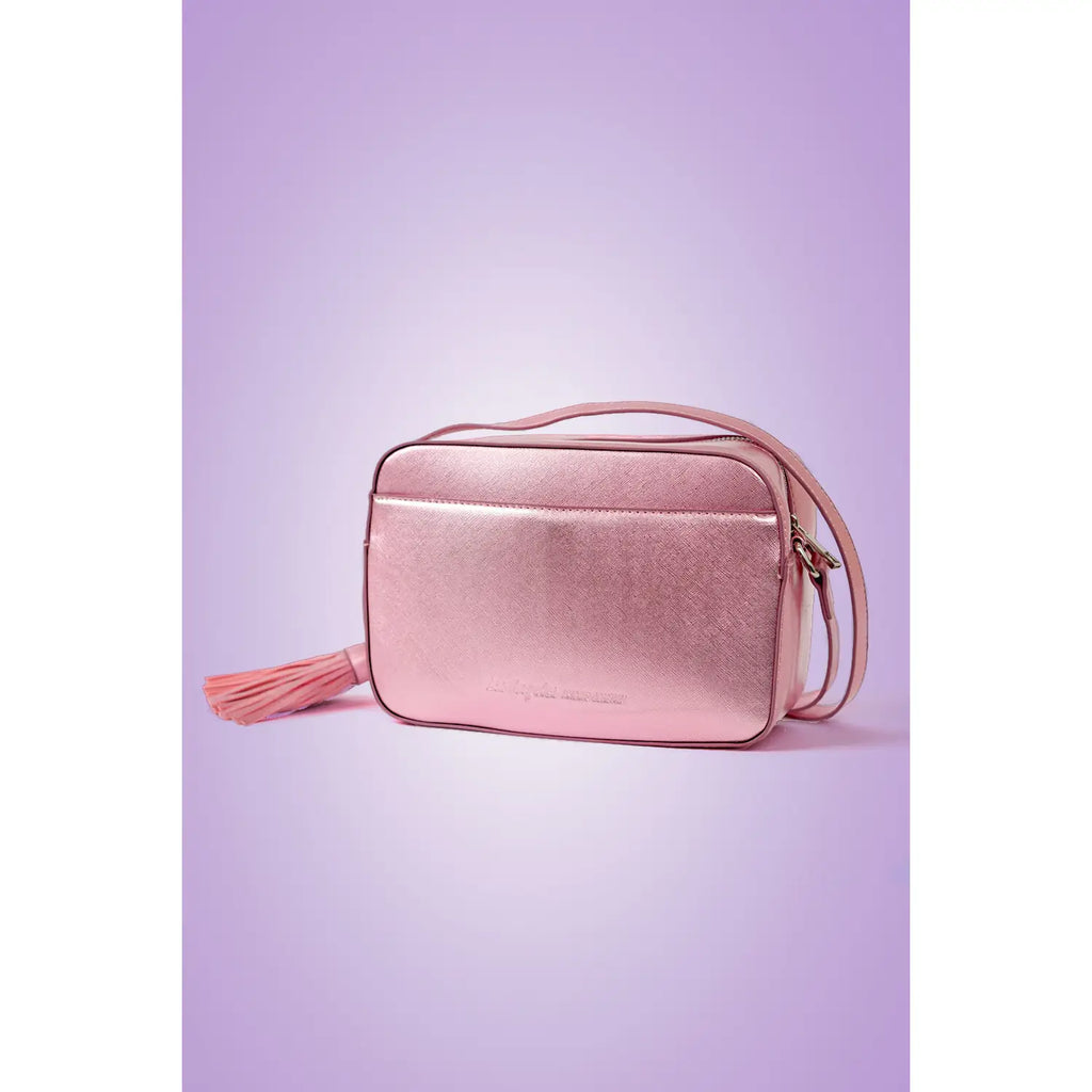 Dress Like Coco Cross Body Pink Metallic