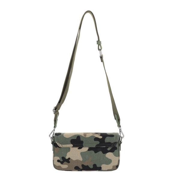 Blue Camo Crossbody Bag