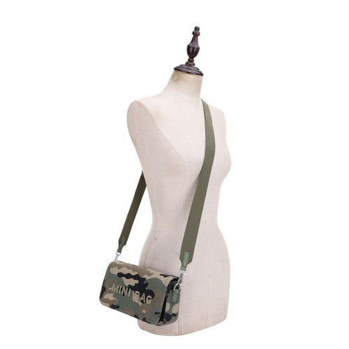 Blue Camo Crossbody Bag