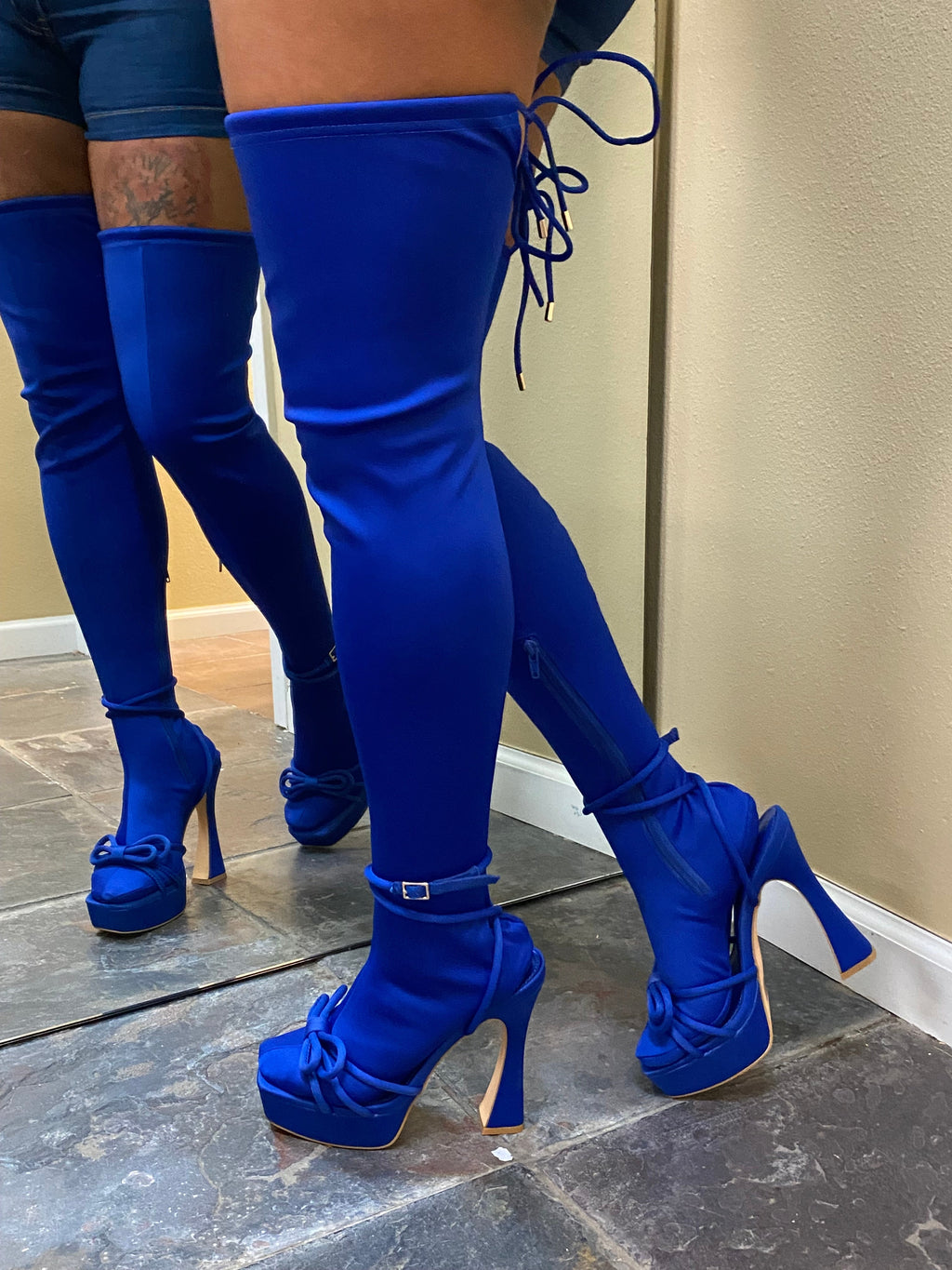 Sock Boots Royal Blue