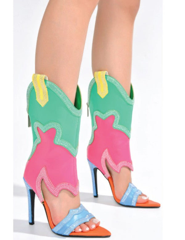 City Cowgirl Boots Multi