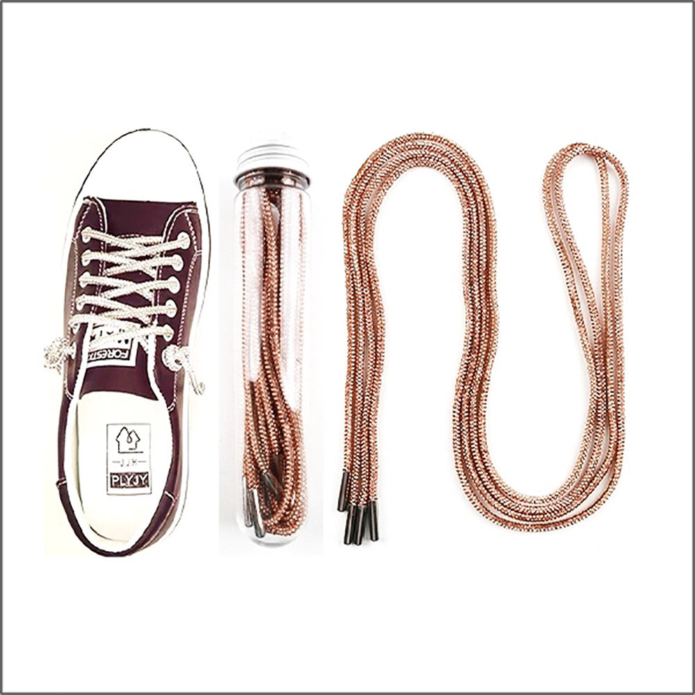 Bling Shoe Lace Rose Gold