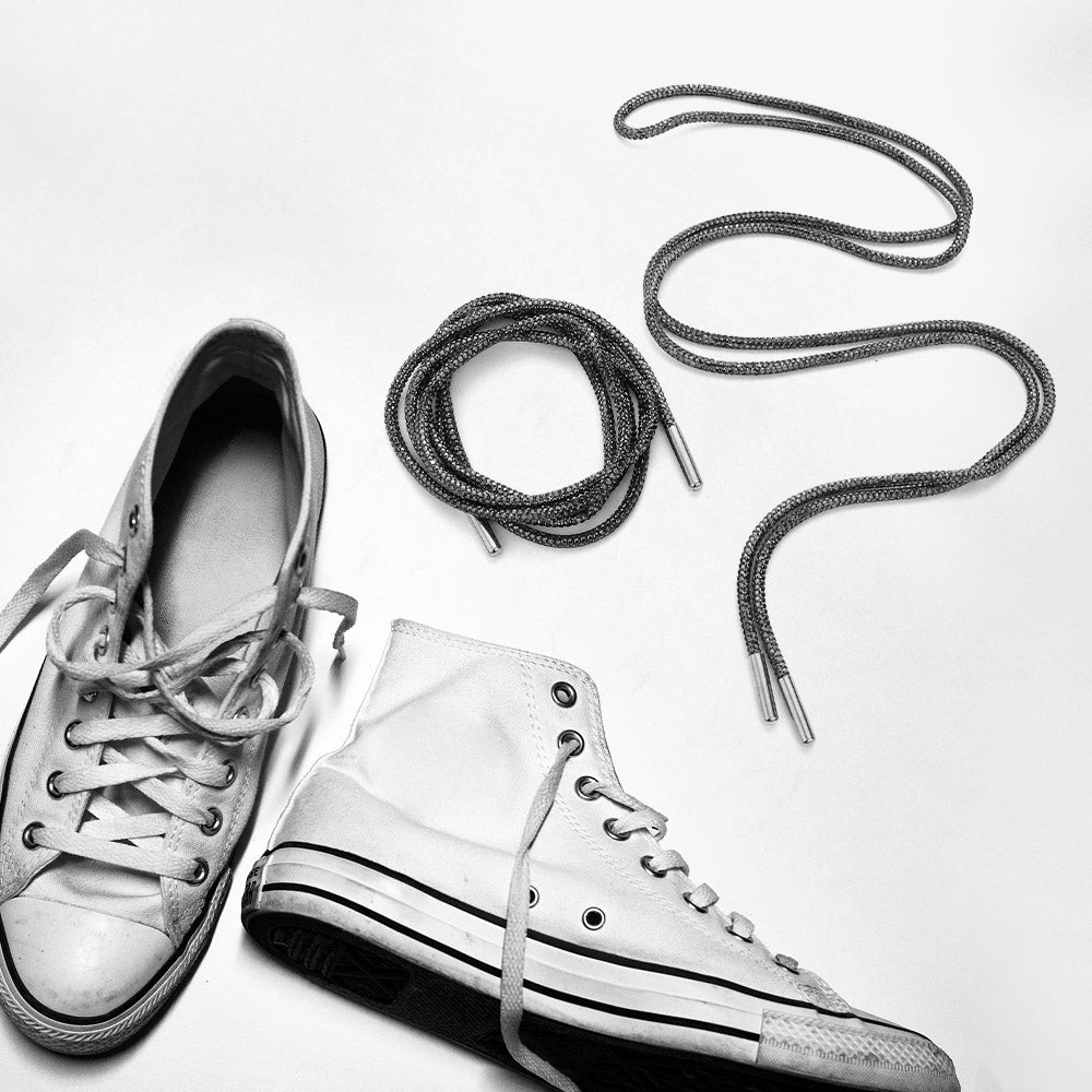 Bling Shoe Lace Hematite