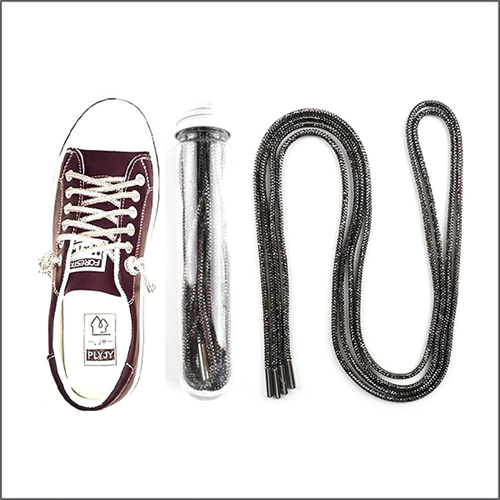 Bling Shoe Lace Hematite