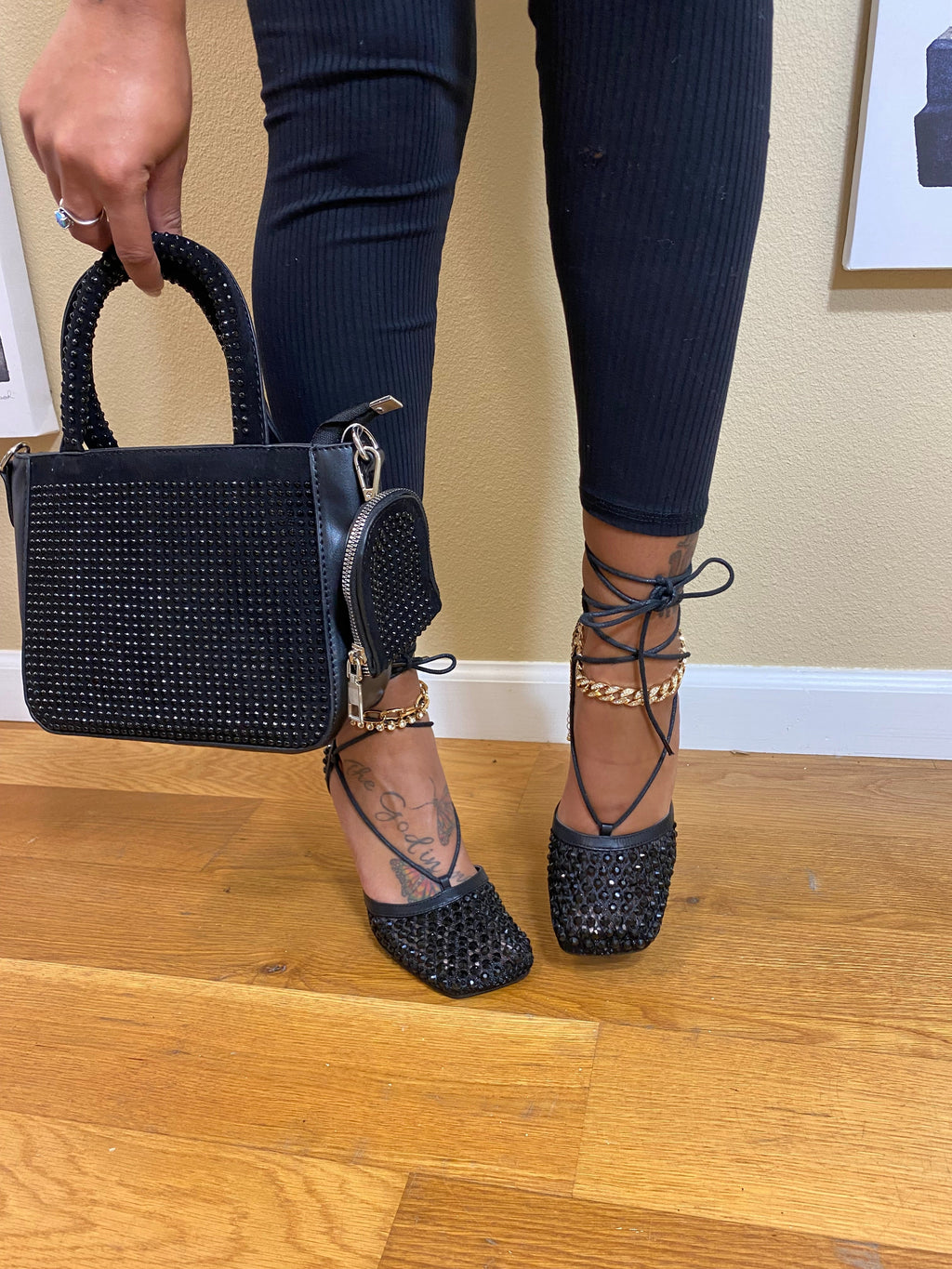 Bling Princess All Black Bag