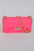 Kelly Neon Quilt Purse Pink