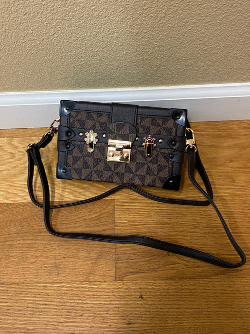 Boxed Up Trunk Purse Brown