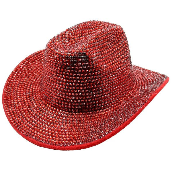 Bling Cowgirl Cowboy Hat Red