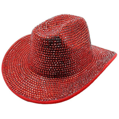 Bling Cowgirl Cowboy Hat Red