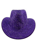 Bling Cowgirl Cowboy Hat Purple