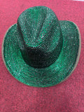 Bling Cowgirl Cowboy Hat Green